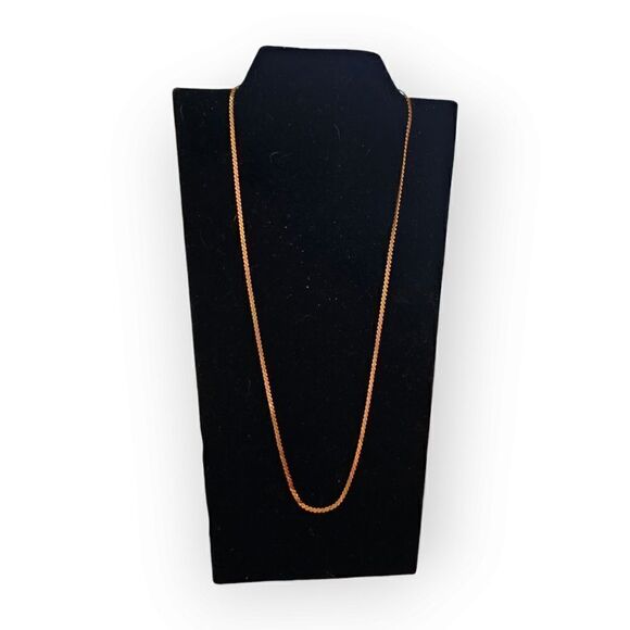 Monet Vintage 1940s Triple Gold-plated Serpentine Chain Necklace - Picture 3 of 14